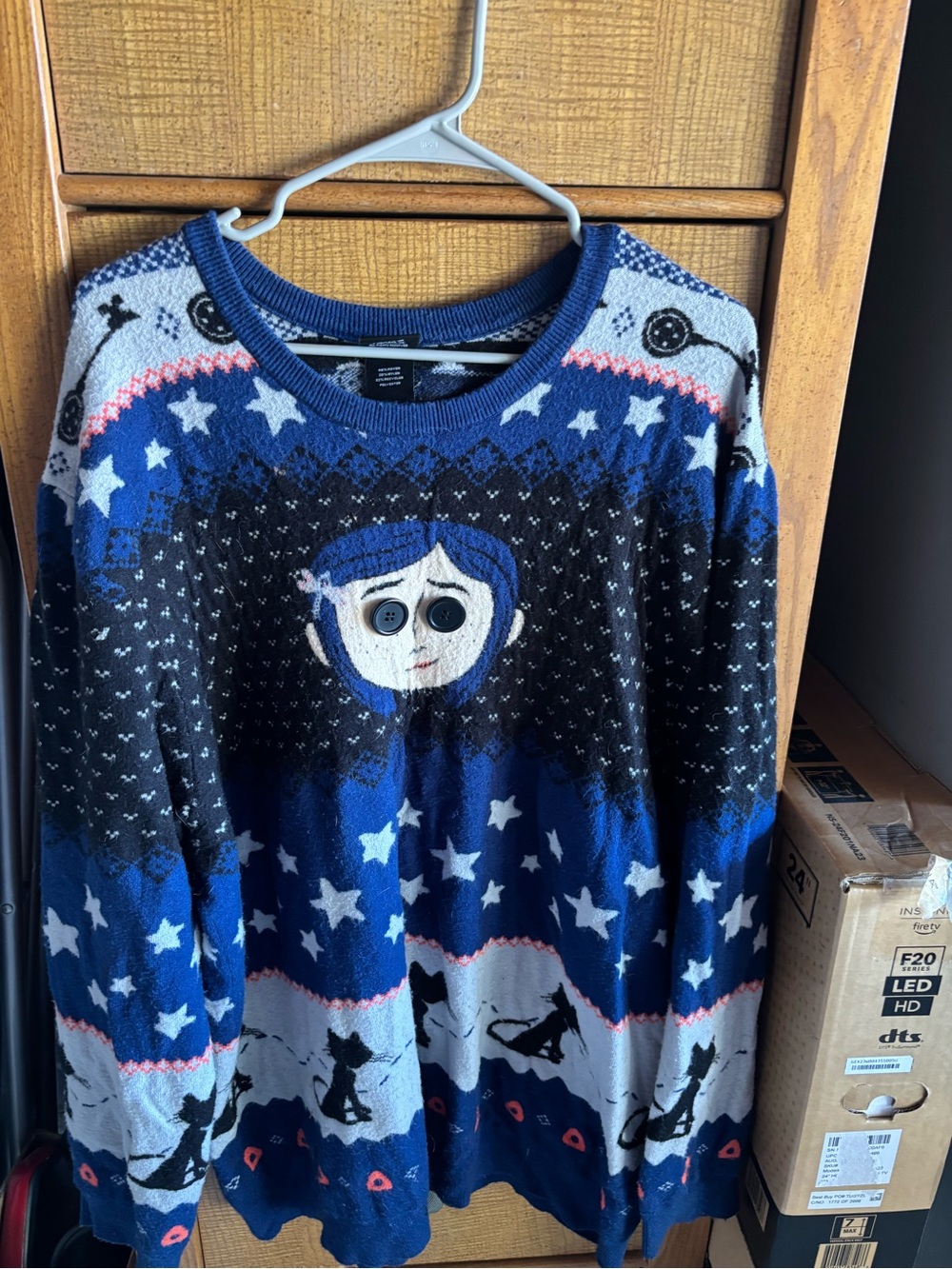 Coraline holiday sweater rare 4X